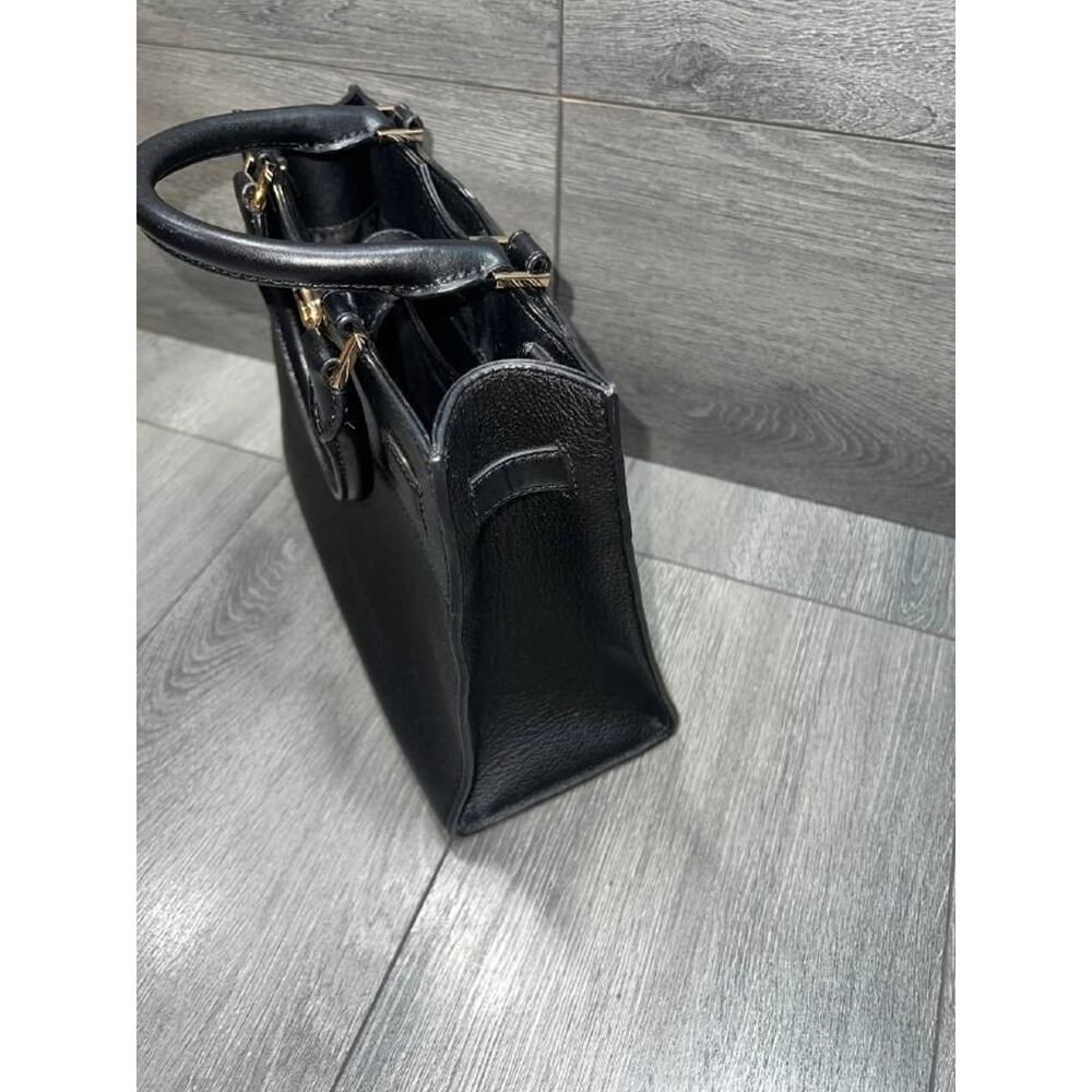 Michael Kors REAGAN Black Pebble Leather Handbag Medium A000744 - Picture 5 of 12